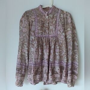 See by CHLOE Floral 100% Silk Blouse